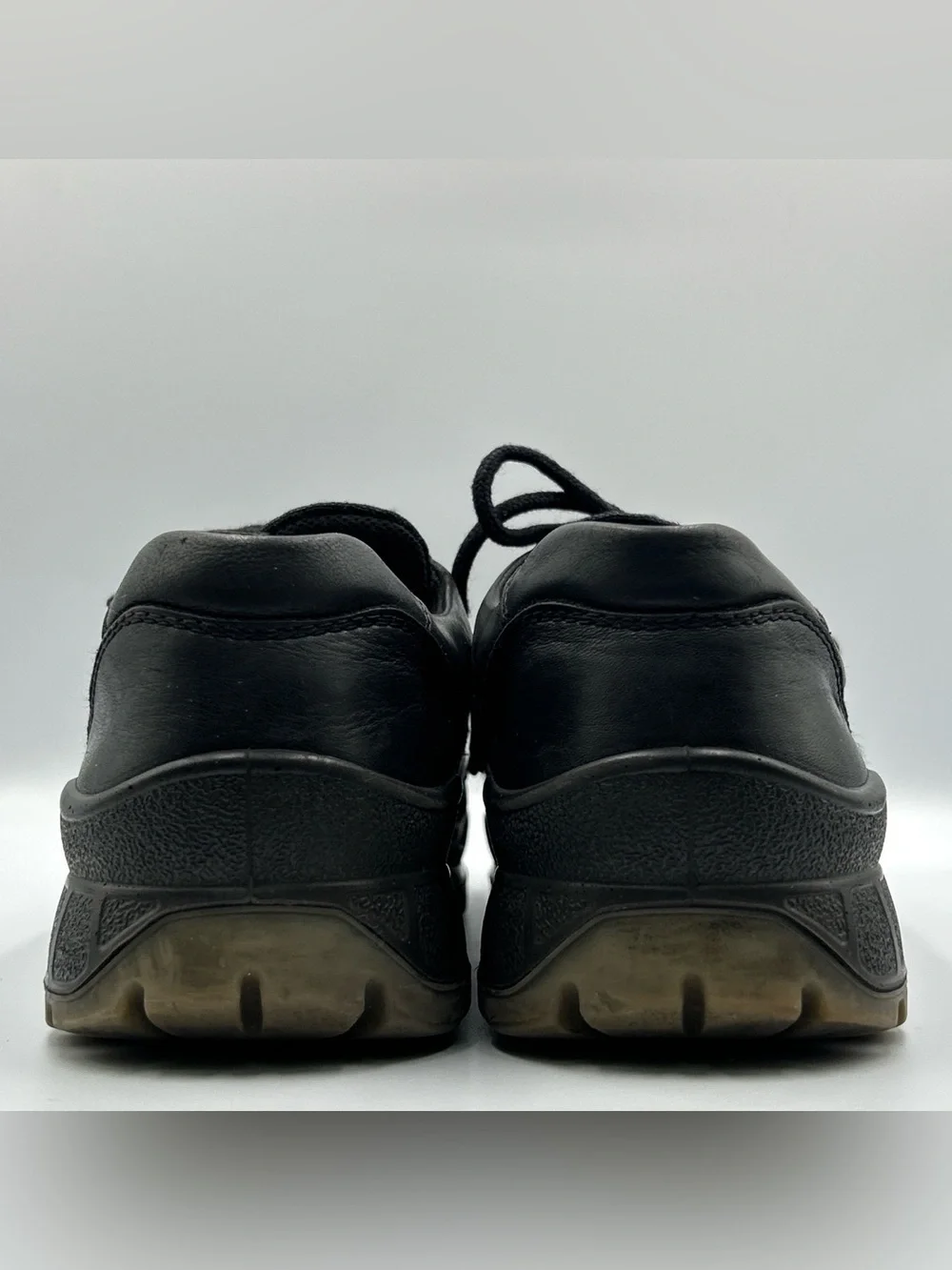 ECCO Track Goretex 25 Oxford Shoe Mens Size 9 Black Waterproof Leather Casual